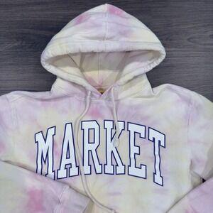 Chinatown Market Boarder Arc Tie Dye Pink Hoodie Size Medium Streetwear Unisex